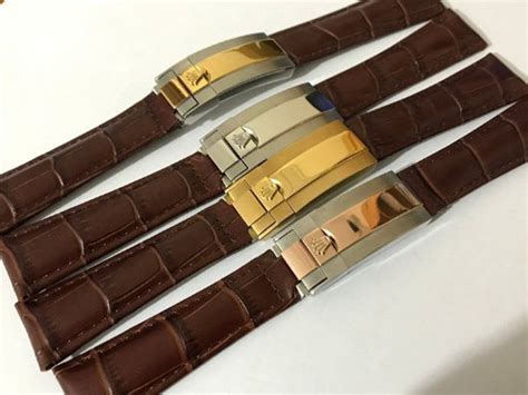 rolex vintage leather strap|genuine rolex strap.